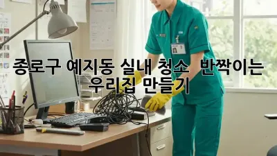 종로구 예지동 실내 청소 : 반짝이는 우리집 만들기